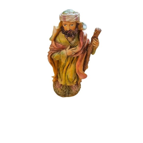 Nativity Figurines Three Joseph Mary Baby Jesus Excellent Condition - Picture 4 of 10